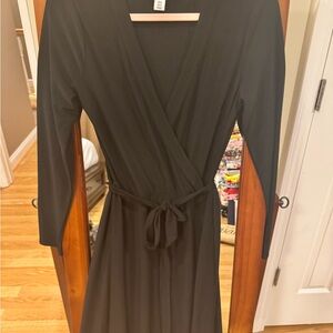 White House Black Market Elegant Black Wrap Dress